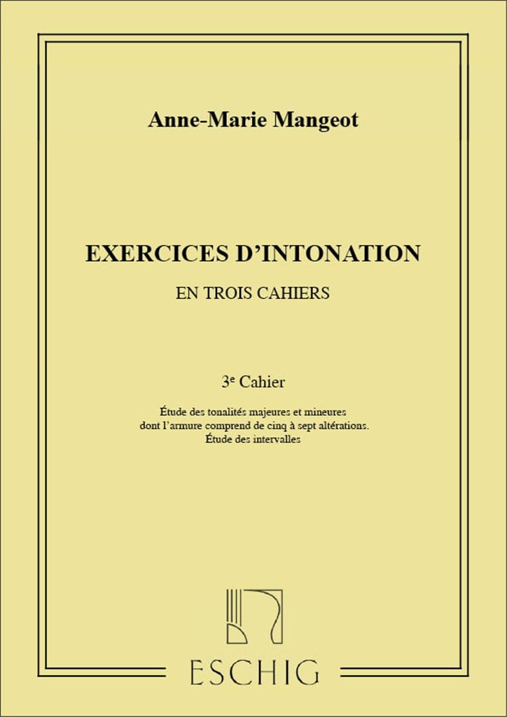 Exercices D'Intonation Vol 3